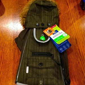 Led light up reflective pet coat jacket size xs